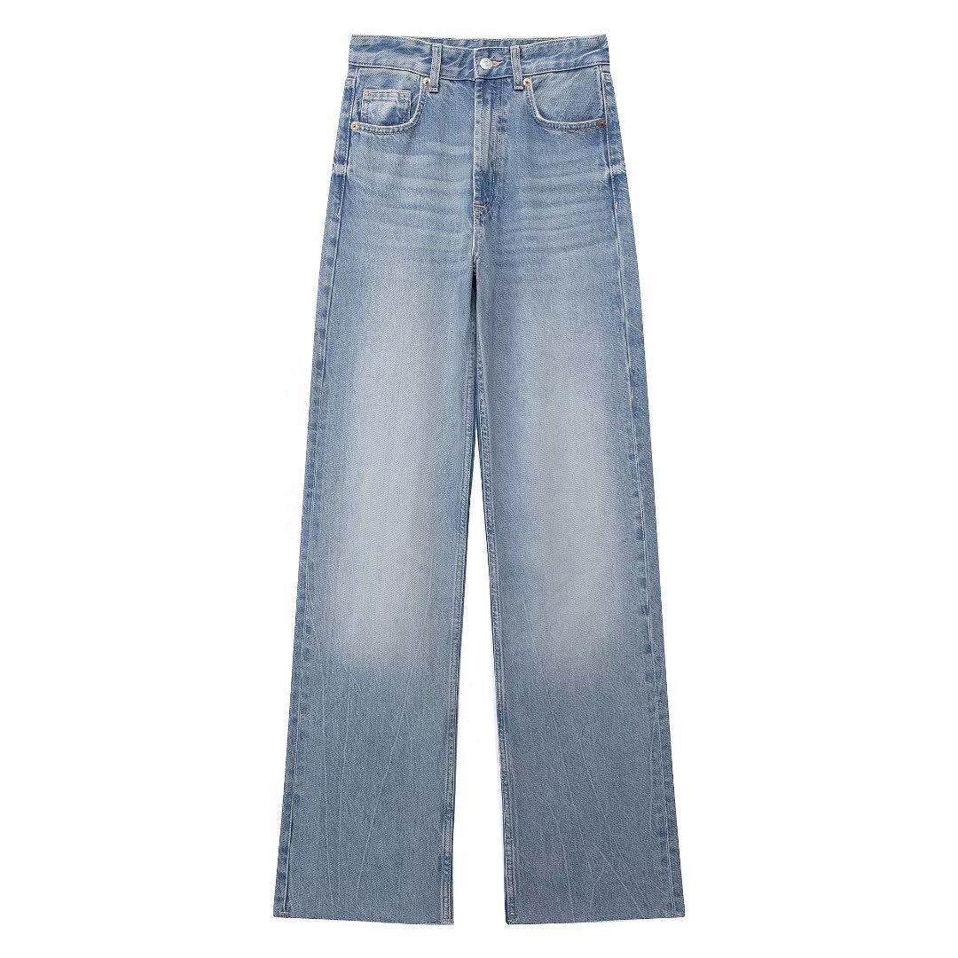 Wide Leg Long Jeans