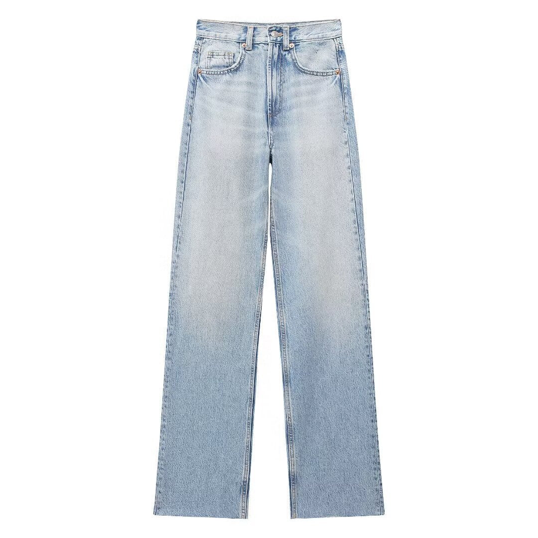 Wide Leg Long Jeans