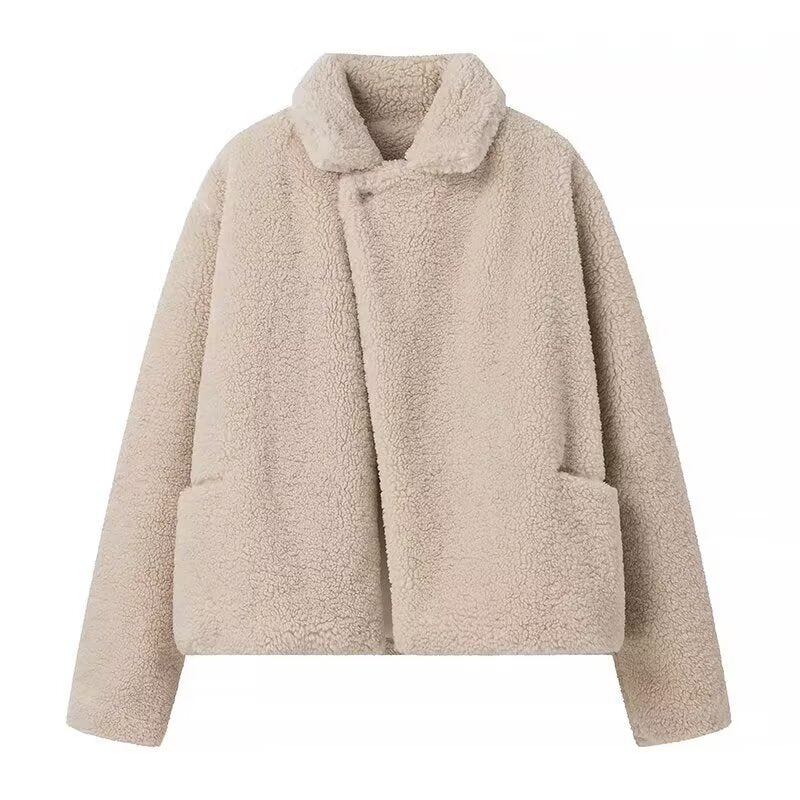 Furry Long Sleeve Coat