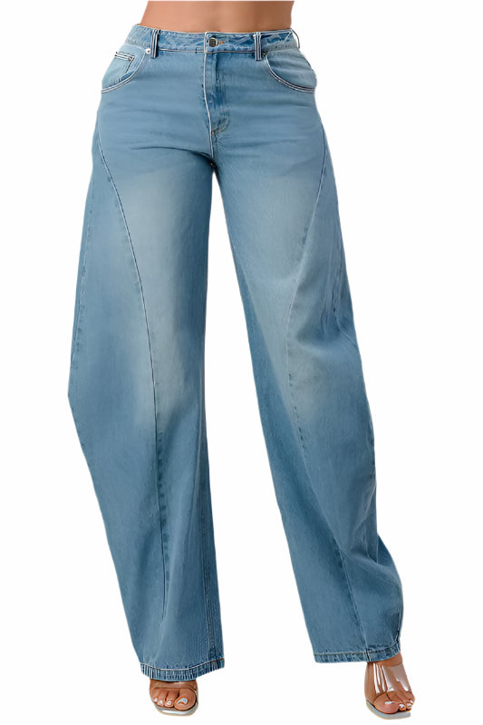 Athina Wide Leg Denim Jeans