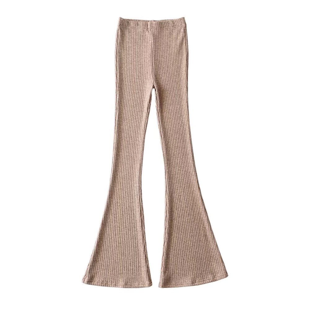 Slit Bell-Bottom Pants