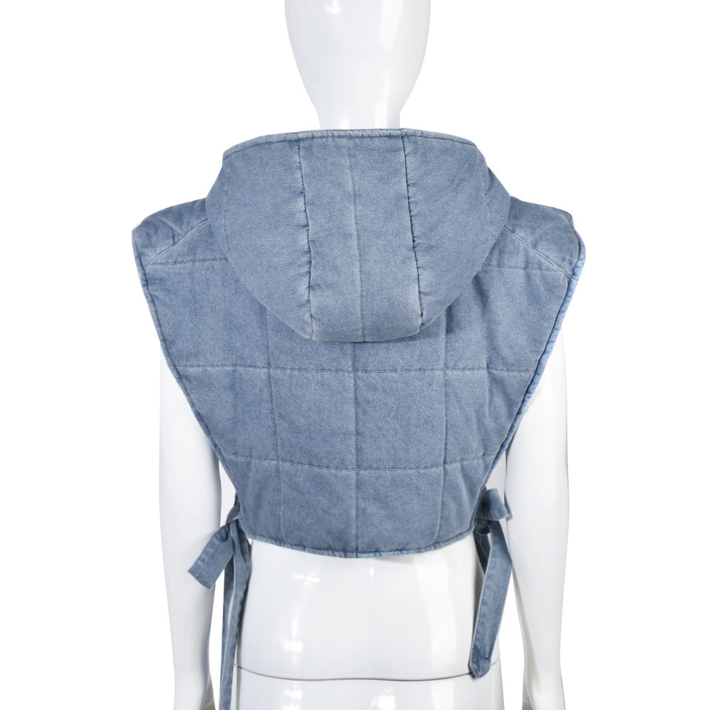 Denim Quilted Vest