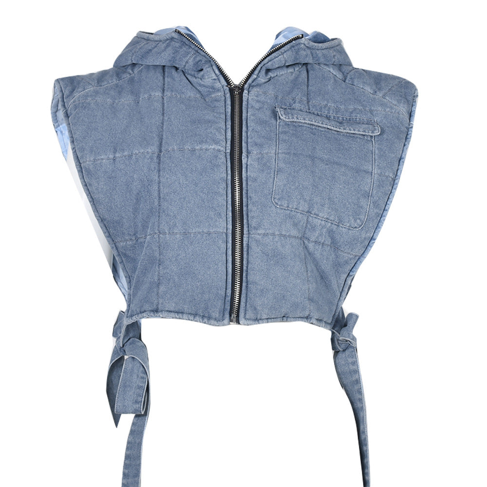 Denim Quilted Vest