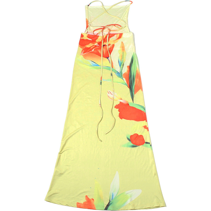 Floral Print Slim Fit Sheath Dress