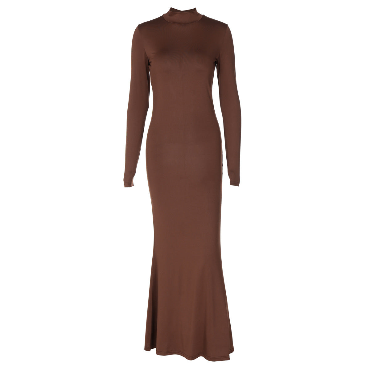 Turtleneck Slimming Fishtail Dress