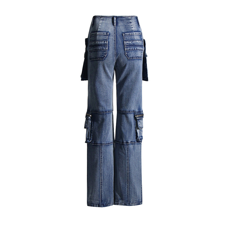 Large Pocket Baggy Jeans