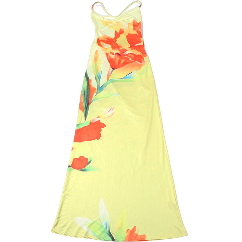 Floral Print Slim Fit Sheath Dress