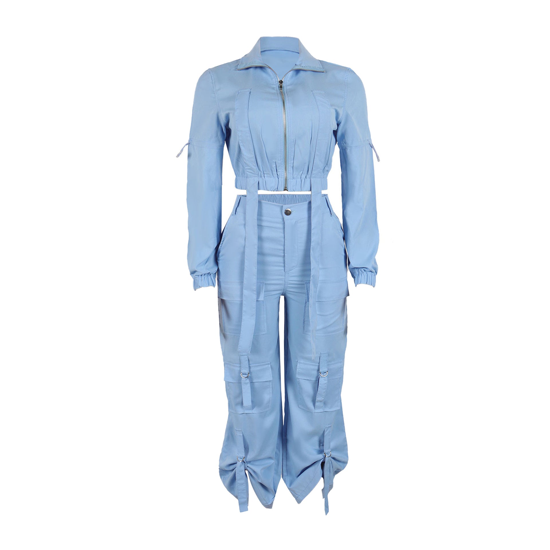 Pleating Workwear Two Piece Set