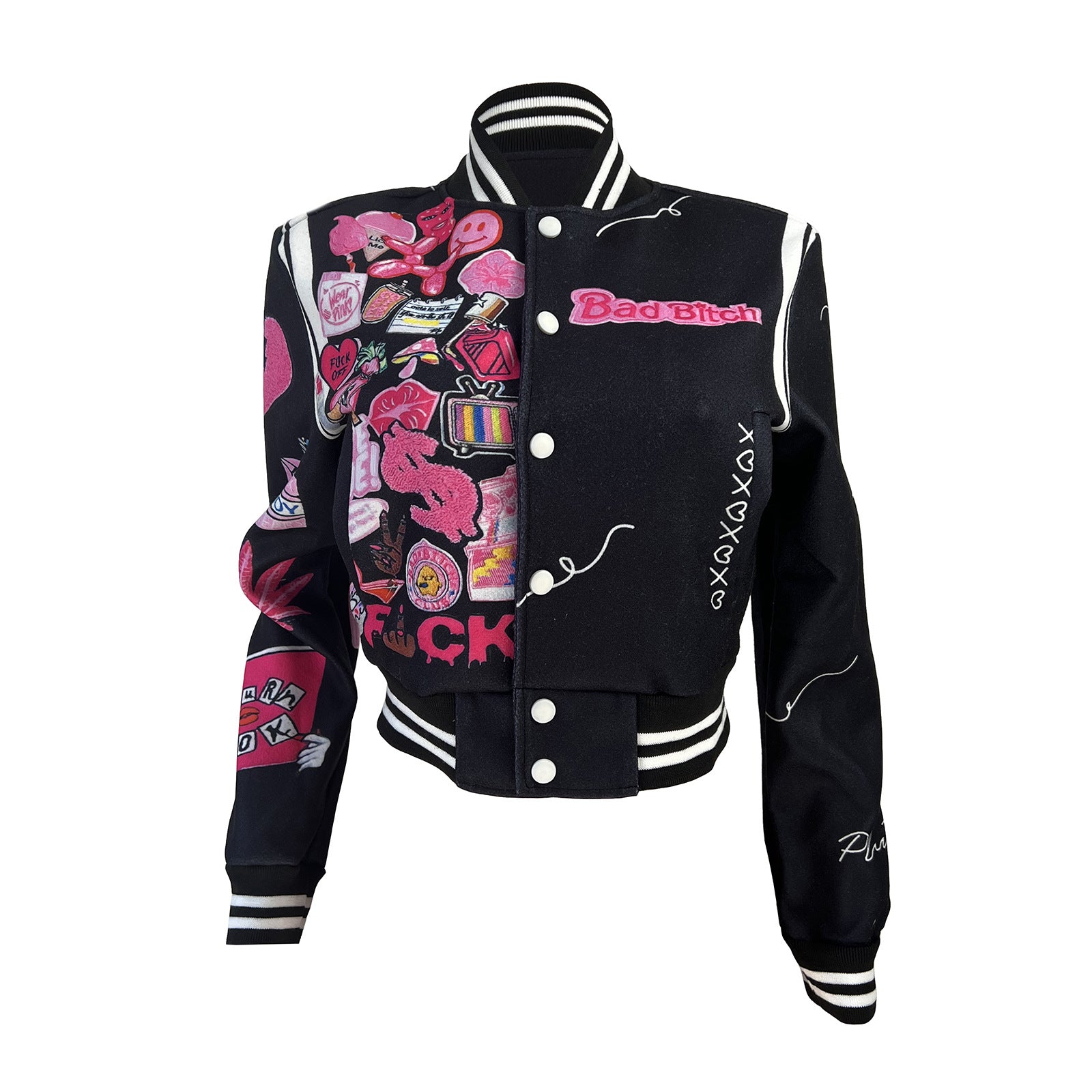 Printed Varsity Jacket