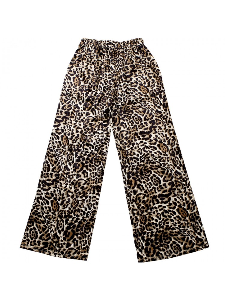 Leopard High Rise Loose Pants