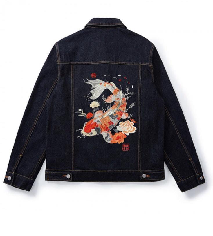 Embroidery Koi Fish Jacket