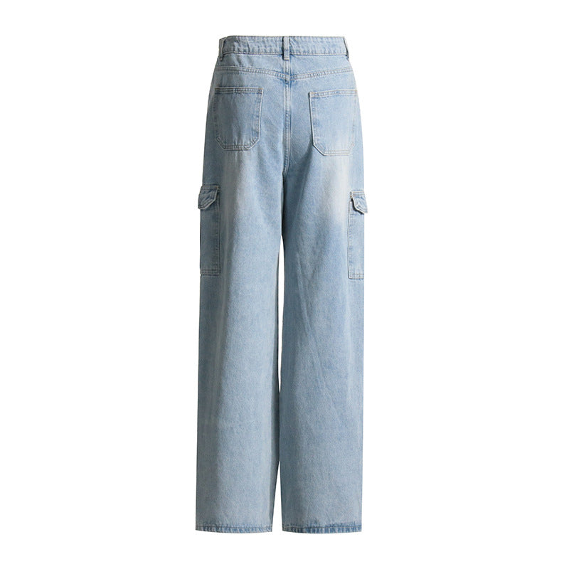 Loose Pocket Jeans